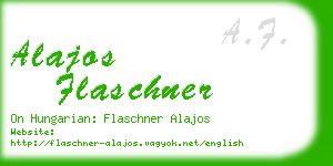 alajos flaschner business card